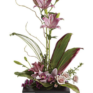 Imagination Blooms With Cymbidium Orchids Bouquet | Mixed Bouquets | Same Day Flower Delivery | Pink | Teleflora