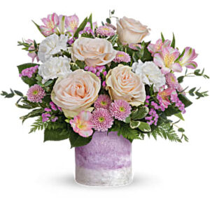 In A Blush Bouquet | Mixed Bouquets | Same Day Flower Delivery | Multi-Colored | Teleflora