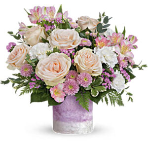 In A Blush Bouquet | Mixed Bouquets | Same Day Flower Delivery | Multi-Colored | Teleflora