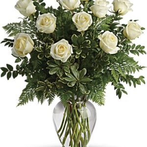 Joy Of Roses Bouquet | Same Day Flower Delivery | White | Teleflora