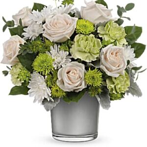 Light On The Water Bouquet | Roses | Same Day Flower Delivery | White | Teleflora