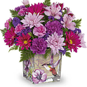 Love In Flight Bouquet | Mixed Bouquets | Same Day Flower Delivery | Purple | Teleflora