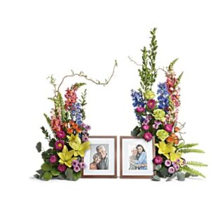 Loving Farewell Photo Tribute Bouquet | Mixed Bouquets | Same Day Flower Delivery | Multi-Colored | Teleflora