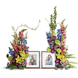 Loving Farewell Photo Tribute Bouquet | Mixed Bouquets | Same Day Flower Delivery | Multi-Colored | Teleflora