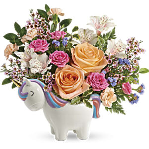 Magical Garden Unicorn Bouquet | Mixed Bouquets | Same Day Flower Delivery | Multi-Colored | Teleflora