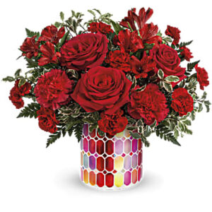 Magnificent Mosaic Bouquet | Mixed Bouquets | Same Day Flower Delivery | Red | Teleflora