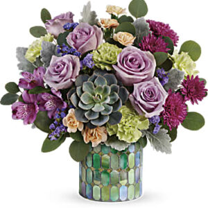 Marvelous Mosaic Bouquet | Mixed Bouquets | Same Day Flower Delivery | Purple | Teleflora