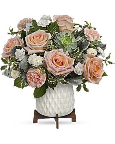 Mod Rose Bouquet | Roses | Same Day Flower Delivery | White | Teleflora