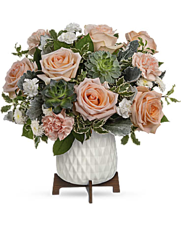 Mod Rose Bouquet | Roses | Same Day Flower Delivery | White | Teleflora