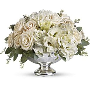 Park Avenue Centerpiece | Mixed Bouquets | Same Day Flower Delivery | White | Teleflora