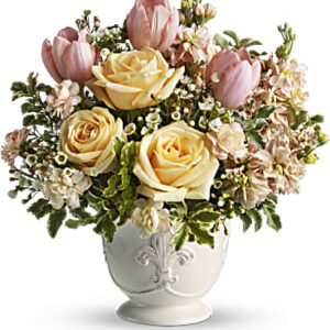 Peaches And Dreams Bouquet | Mixed Bouquets | Same Day Flower Delivery | White | Teleflora