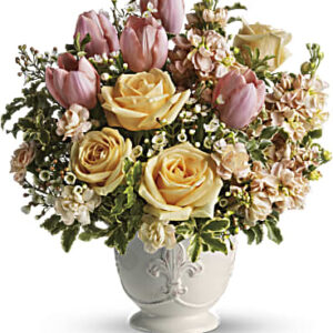 Peaches And Dreams Bouquet | Mixed Bouquets | Same Day Flower Delivery | White | Teleflora