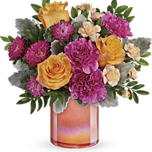 Perfect Spring Peach Bouquet | Mixed Bouquets | Same Day Flower Delivery | Multi-Colored | Teleflora