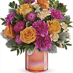 Perfect Spring Peach Bouquet | Mixed Bouquets | Same Day Flower Delivery | Multi-Colored | Teleflora