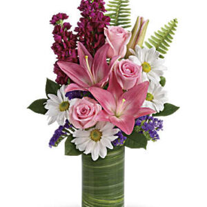 Playful Daisy Bouquet | Mixed Bouquets | Same Day Flower Delivery | Pink | Teleflora