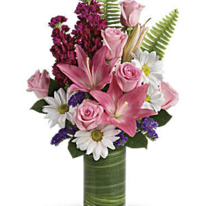 Playful Daisy Bouquet | Mixed Bouquets | Same Day Flower Delivery | Pink | Teleflora