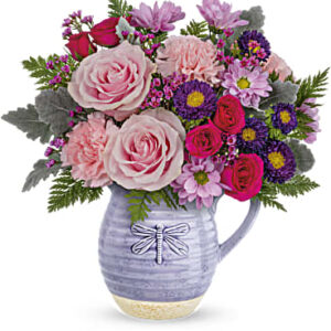 Playful Pitcher Bouquet | Mixed Bouquets | Same Day Flower Delivery | Multi-Colored | Teleflora