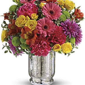Pleased As Punch Bouquet | Mixed Bouquets | Same Day Flower Delivery | Multi-Colored | Teleflora