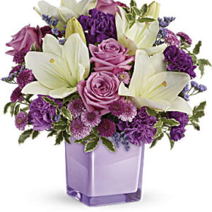 Pleasing Purple Bouquet | Mixed Bouquets | Same Day Flower Delivery | Teleflora