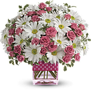Polka Dots And Posies Bouquet | Mixed Bouquets | Same Day Flower Delivery | Multi-Colored | Teleflora