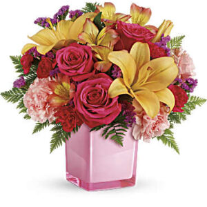 Pop Of Fun Bouquet | Mixed Bouquets | Same Day Flower Delivery | Pink | Teleflora