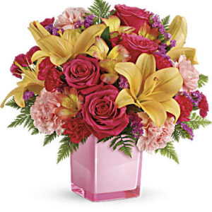 Pop Of Fun Bouquet | Mixed Bouquets | Same Day Flower Delivery | Pink | Teleflora