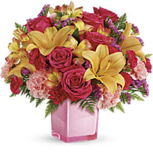 Pop Of Fun Bouquet | Mixed Bouquets | Same Day Flower Delivery | Pink | Teleflora