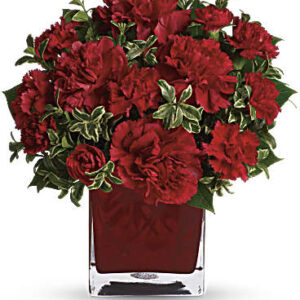 Precious Love Bouquet | Carnations | Same Day Flower Delivery | Red | Teleflora