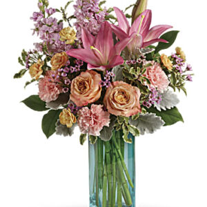 Pretty And Posh Bouquet | Mixed Bouquets | Same Day Flower Delivery | Pink | Teleflora