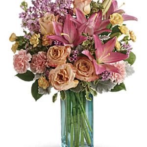Pretty And Posh Bouquet | Mixed Bouquets | Same Day Flower Delivery | Pink | Teleflora