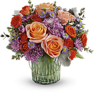 Pretty Blossoms Bouquet | Mixed Bouquets | Same Day Flower Delivery | Orange | Teleflora