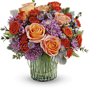 Pretty Blossoms Bouquet | Mixed Bouquets | Same Day Flower Delivery | Orange | Teleflora