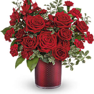 Radiant Crimson Bouquet | Mixed Bouquets | Same Day Flower Delivery | Red | Teleflora