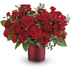 Radiant Crimson Bouquet | Mixed Bouquets | Same Day Flower Delivery | Red | Teleflora