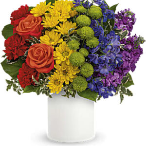 Rainbow Love Bouquet | Mixed Bouquets | Same Day Flower Delivery | Multi-Colored | Teleflora