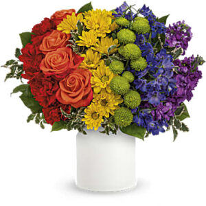 Rainbow Love Bouquet | Mixed Bouquets | Same Day Flower Delivery | Multi-Colored | Teleflora