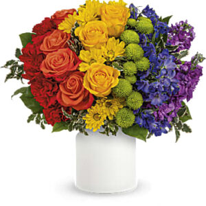 Rainbow Love Bouquet | Mixed Bouquets | Same Day Flower Delivery | Multi-Colored | Teleflora