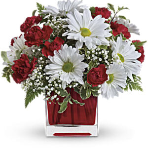 Red And White Delight Bouquet | Mixed Bouquets | Same Day Flower Delivery | Teleflora