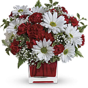 Red And White Delight Bouquet | Mixed Bouquets | Same Day Flower Delivery | Teleflora
