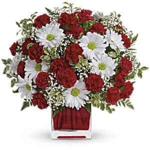 Red And White Delight Bouquet | Mixed Bouquets | Same Day Flower Delivery | Teleflora