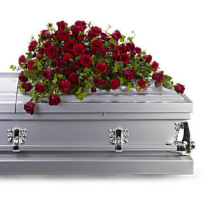 Red Rose Reverence Casket Spray | Roses | Same Day Flower Delivery | Teleflora