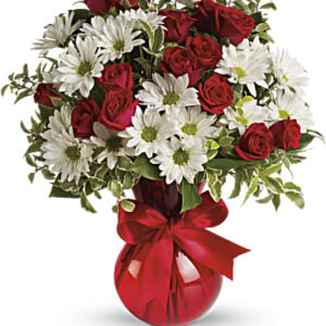 Red, White And You Bouquet | Mixed Bouquets | Same Day Flower Delivery | Teleflora