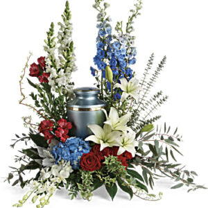 Reflections Of Honor Cremation Tribute | Mixed Bouquets | Same Day Flower Delivery | Multi-Colored | Teleflora