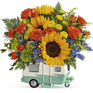 Retro Road Tripper Bouquet | Mixed Bouquets | Same Day Flower Delivery | Multi-Colored | Teleflora