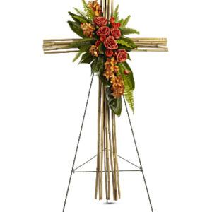 River Cane Cross | Mixed Bouquets | Same Day Flower Delivery | Orange | Teleflora
