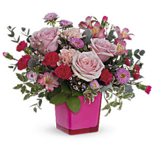 Rosy Moment Bouquet | Mixed Bouquets | Same Day Flower Delivery | Pink | Teleflora