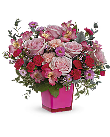 Rosy Moment Bouquet | Mixed Bouquets | Same Day Flower Delivery | Pink | Teleflora