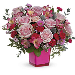 Rosy Moment Bouquet | Mixed Bouquets | Same Day Flower Delivery | Pink | Teleflora