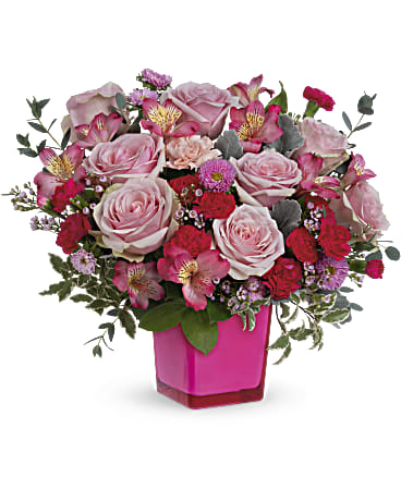 Rosy Moment Bouquet | Mixed Bouquets | Same Day Flower Delivery | Pink | Teleflora