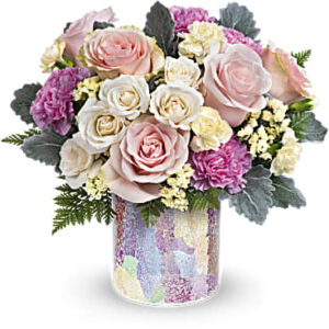 Rosy Quartz Bouquet | Roses | Same Day Flower Delivery | Multi-Colored | Teleflora